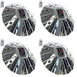 KMC XD Series Wheels Chrome Custom Wheel Center Caps # 846L215 (4 CAPS)