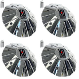 KMC XD Series Wheels Chrome Custom Wheel Center Caps # 846L215 (4 CAPS)