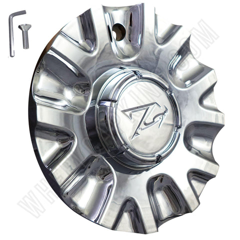 Zinik Wheels Chrome Custom Wheel Center Cap Caps # Z15 / MS-CAP-Z170 / VERONA (4 CAPS) - Wheelcapking