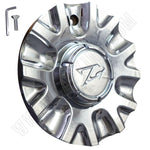 Zinik Wheels Chrome Custom Wheel Center Cap Caps # Z15 / MS-CAP-Z170 / VERONA (1 CAP) - Wheelcapking