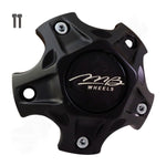 MB Motorsports Wheels Black Custom Wheel Center Cap # BC-846 (1 CAP)