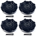 Black Rhino ABRAMS Matte Black Wheel Center Cap PSC014BLA / LG1808-04 (4 CAPS)