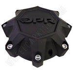DPR Wheels Flat Black / Black Logo Custom Wheel Center Cap # A01-Z-CAP TALL (1 CAP) - Wheelcapking