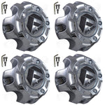 Fuel Offroad Wheels Chrome Custom Wheel Center Cap # 1001-61 / M-453 (4 CAPS)