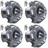 Fuel Offroad Wheels Chrome Custom Wheel Center Cap # 1001-61 / M-453 (4 CAPS)