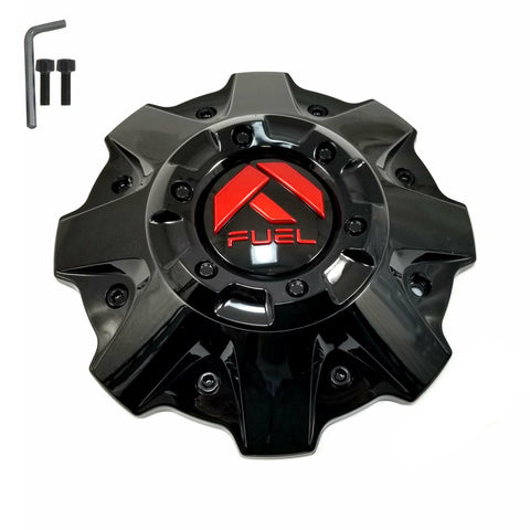 Fuel Offroad Wheels Gloss Black Custom Wheel Center Cap Caps # 1001-79GBQ (4 CAPS)