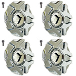 Kraze Wheel Rim Center Hub Cap Closed-End Bolt-On Chrome # C10676-C 6"OD / KR157 (4 CAPS)