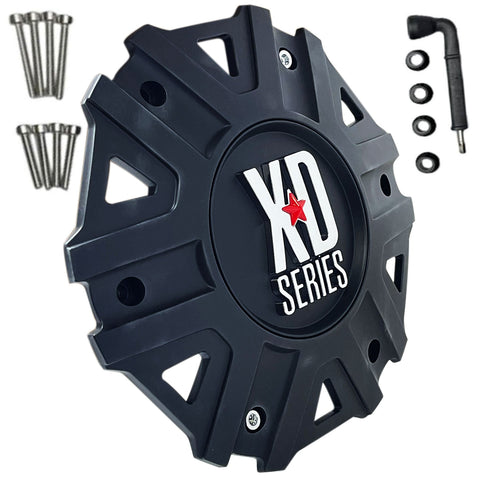 KMC XD Series Wheel Center Cap Satin / Matte Black XD822 Monster II M-959SB (4 CAPS) NEW