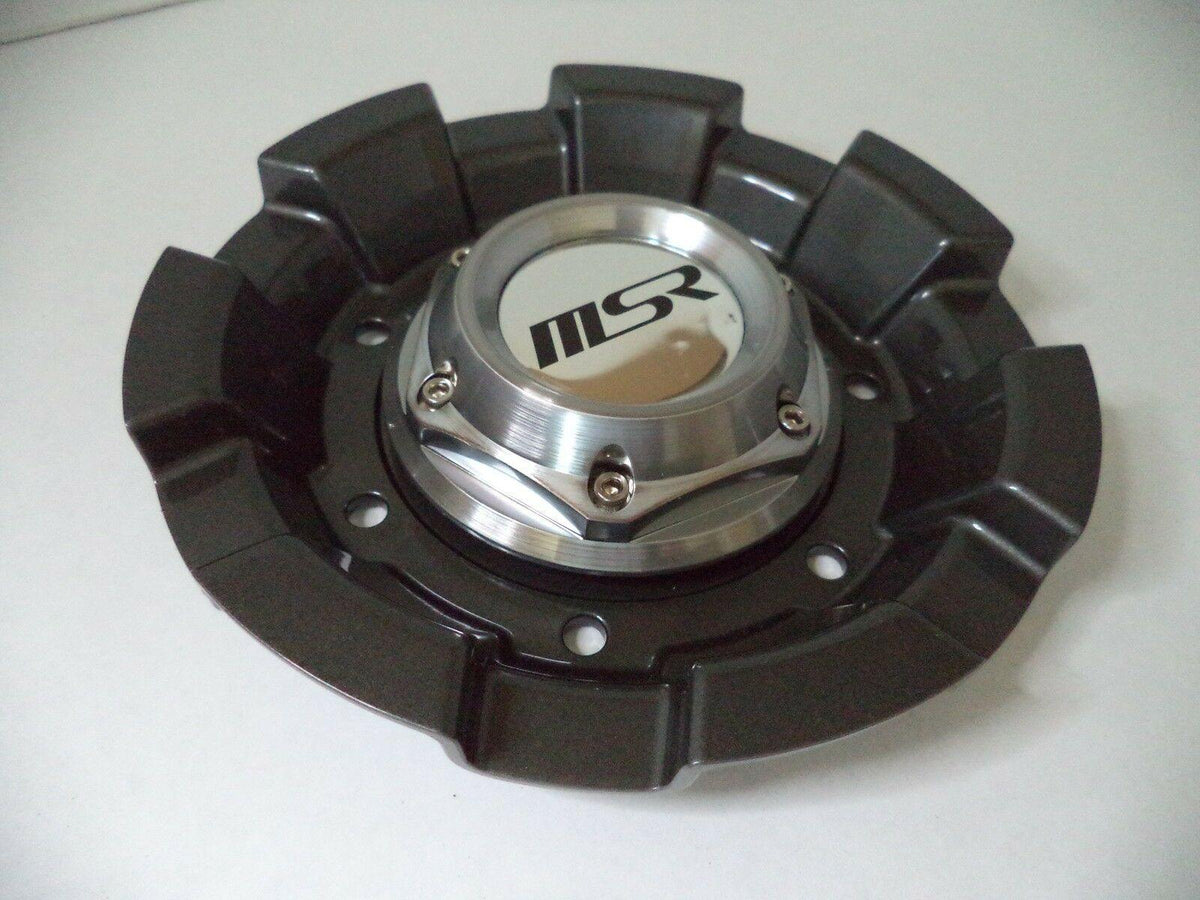 MSR Wheels Gunmetal Grey Wheel Center Cap # 3222 (4 CAPS) – Wheelcapking