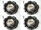 MSR Wheels Gunmetal Grey Wheel Center Cap # 3222 (4 CAPS) - Wheelcapking