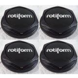 Rotiform Wheels Gloss Black Custom Wheel Center Cap HEX NUT # 36390-02 (4 HEX) - Wheelcapking