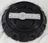 Worx Wheels Gloss Black Custom Wheel Center Cap # WRX-0056SB (4 CAPS) - Wheelcapking