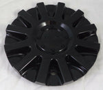 Strada Wheels Gloss Black Custom Wheel Center Cap # 11212285F-2 / S16 (1 CAP) - Wheelcapking