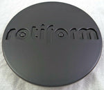 RotiForm Flat Black Custom Wheel Center Caps # 1003-40MB (1 CAP) - Wheelcapking