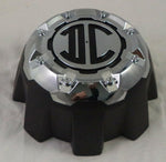 2 Crave Wheels Chrome / Black Custom Wheel Center Cap 8-LUG (1 CAP) W/Screws - Wheelcapking