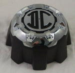 2 Crave Wheels Chrome / Black Custom Wheel Center Cap 8-LUG (4 CAPS) W/Screws - Wheelcapking