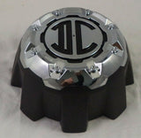 2 Crave Wheels Chrome / Black Custom Wheel Center Cap 8-LUG (4 CAPS) W/Screws - Wheelcapking