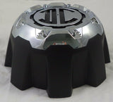 2 Crave Wheels Chrome / Black Custom Wheel Center Cap 8-LUG (4 CAPS) W/Screws - Wheelcapking