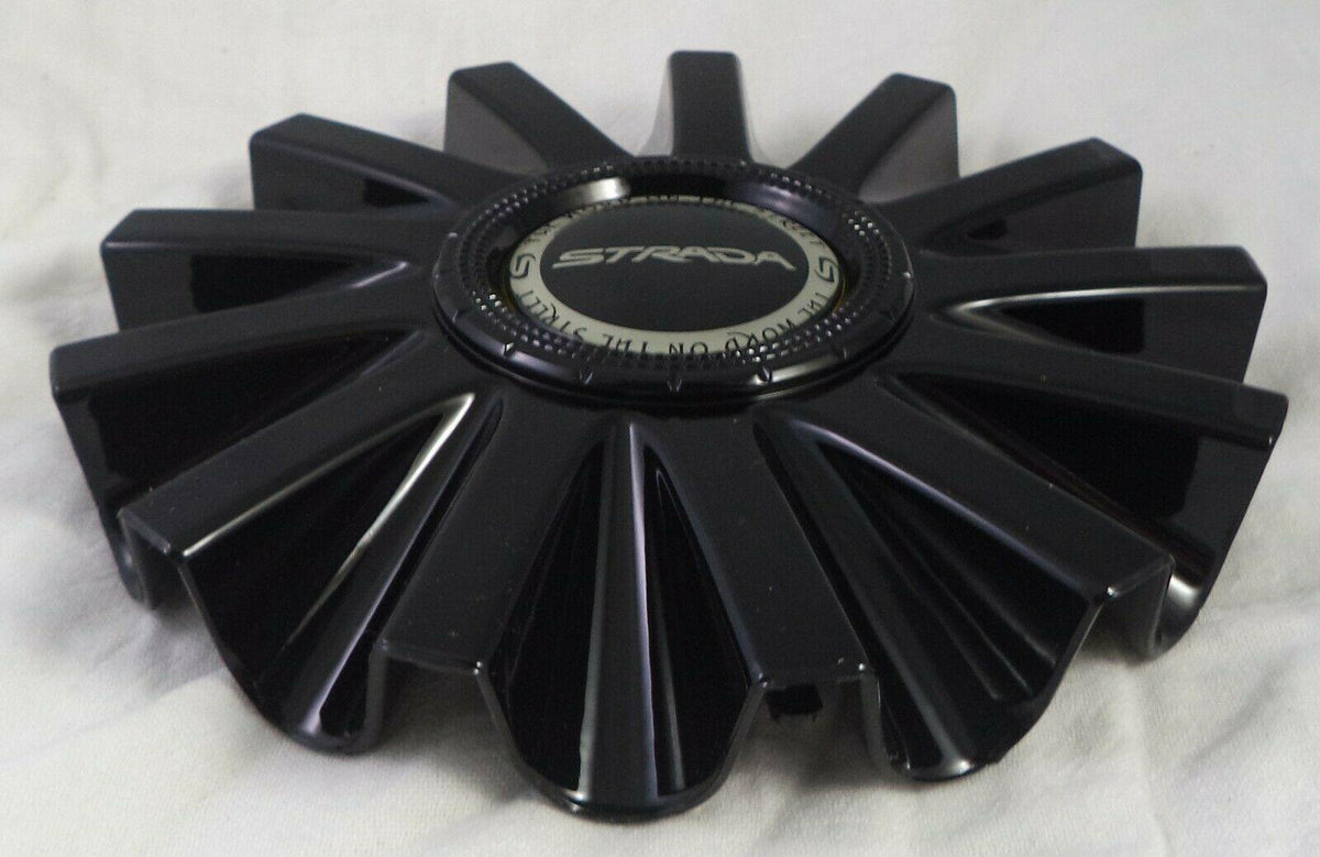 Strada Wheels Gloss Black Custom Wheel Center Cap Caps # 11812285F-4 ...
