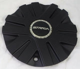 Strada Wheels Flat Black Custom Wheel Center Cap # P6047-2495-E3-CAP (1 CAP) - Wheelcapking