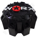 Worx Wheels Gloss Black Custom Wheel Center Caps # WRX-8808LSB / WRX-8808-SB-L (1 CAP) - Wheelcapking