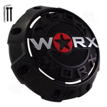 Worx Wheels Flat Black Custom Wheel Center Caps # WRX-8856 / WRX-8856SB (1 CAP) - Wheelcapking