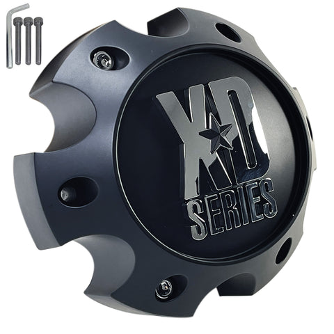 KMC XD Series Wheels Black Custom Wheel Center Cap # 1079L145 + BOLT (1 CAP)