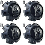 KMC XD Series Wheels Black Custom Wheel Center Cap # 1079L145 + BOLT (4 CAPS)