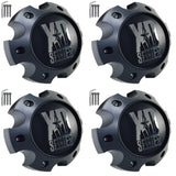 KMC XD Series Wheels Black Custom Wheel Center Cap # 1079L145 + BOLT (4 CAPS)